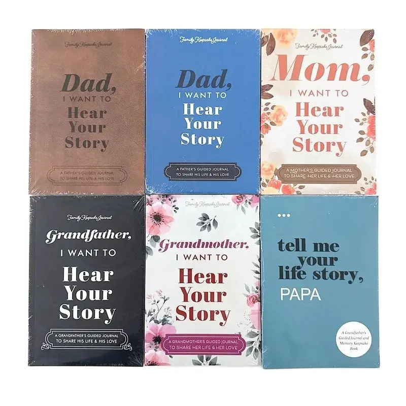 

Dad / Mom, I Want To Hear Your Story Notebook A Father's Guided Journal Multipurpose Notepad Book Keepsake Journal