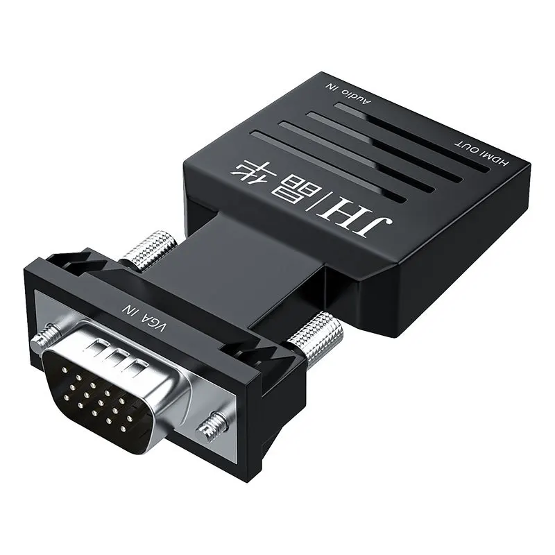 Convertitore VGA maschio a HDMI femmina, con audio USB, plug and play, per display monitor, best seller