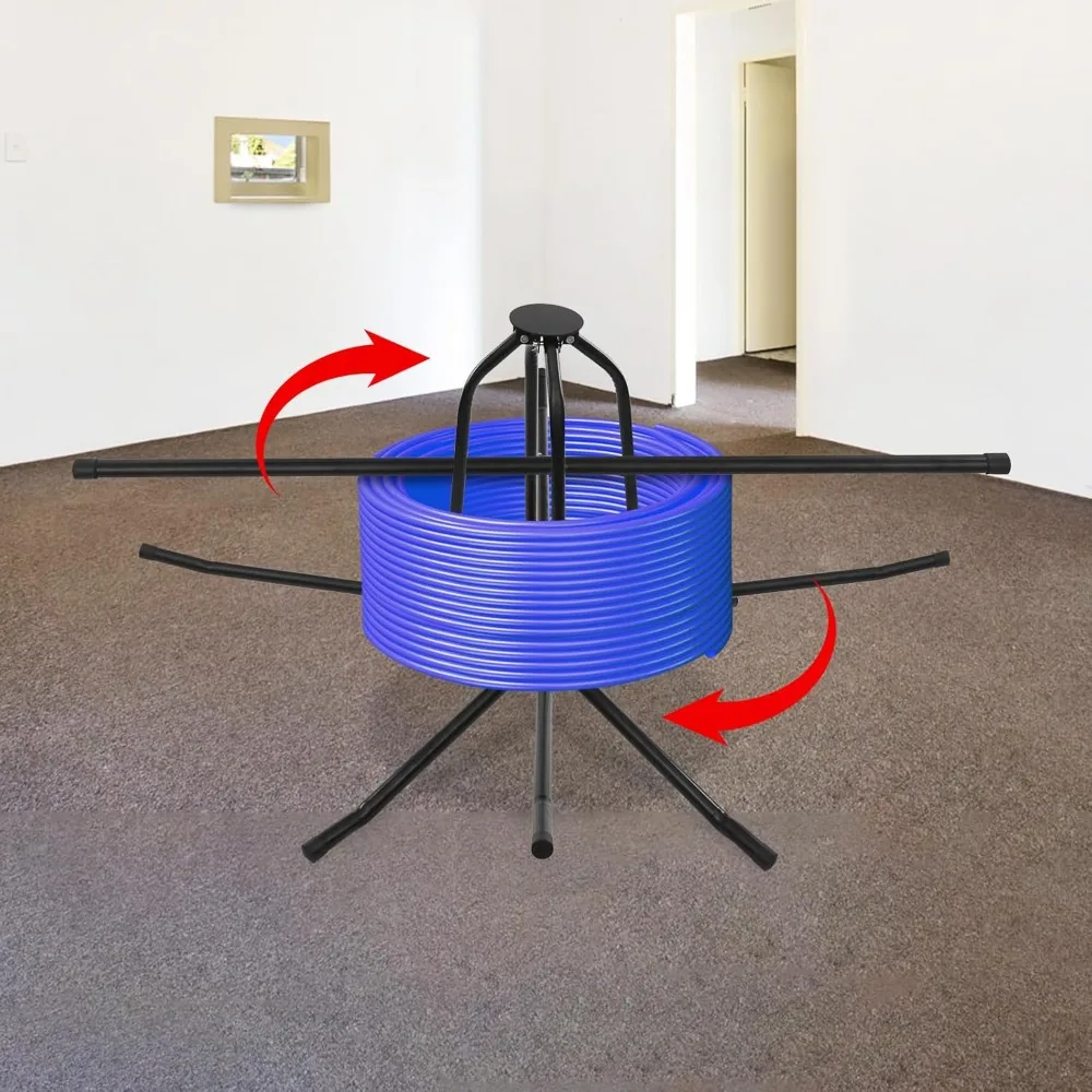 Pipe Decoiler Heavy Duty Underfloor Heating Pipe Tube Cable Wire DeCoiler Adjustable Decoiler Underfloor Heating Cable with Bag