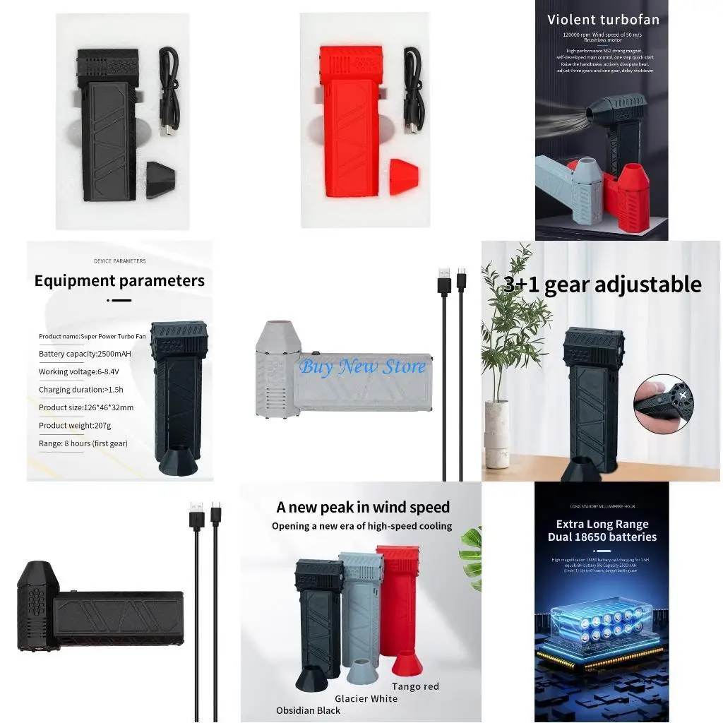 

20CE Mini Jet Blower 120000RPM Jet Blower Powerful Fan Portable Hand Held Powered