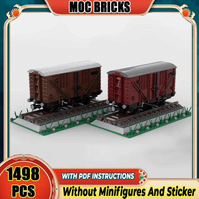 

1:48 Scale Railway Train Model Moc Building BlocksTechnology Modular Brick DIY Assembly Construction Toy Holiday Gifts