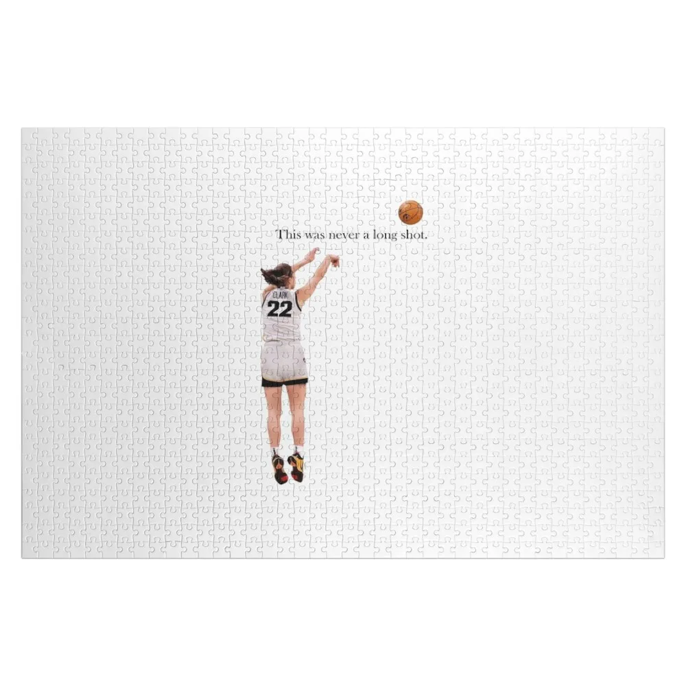 

Caitlin Clark Jumpshot Jigsaw Puzzle Baby Toy Personalized Gift Ideas Wood Animals Puzzle