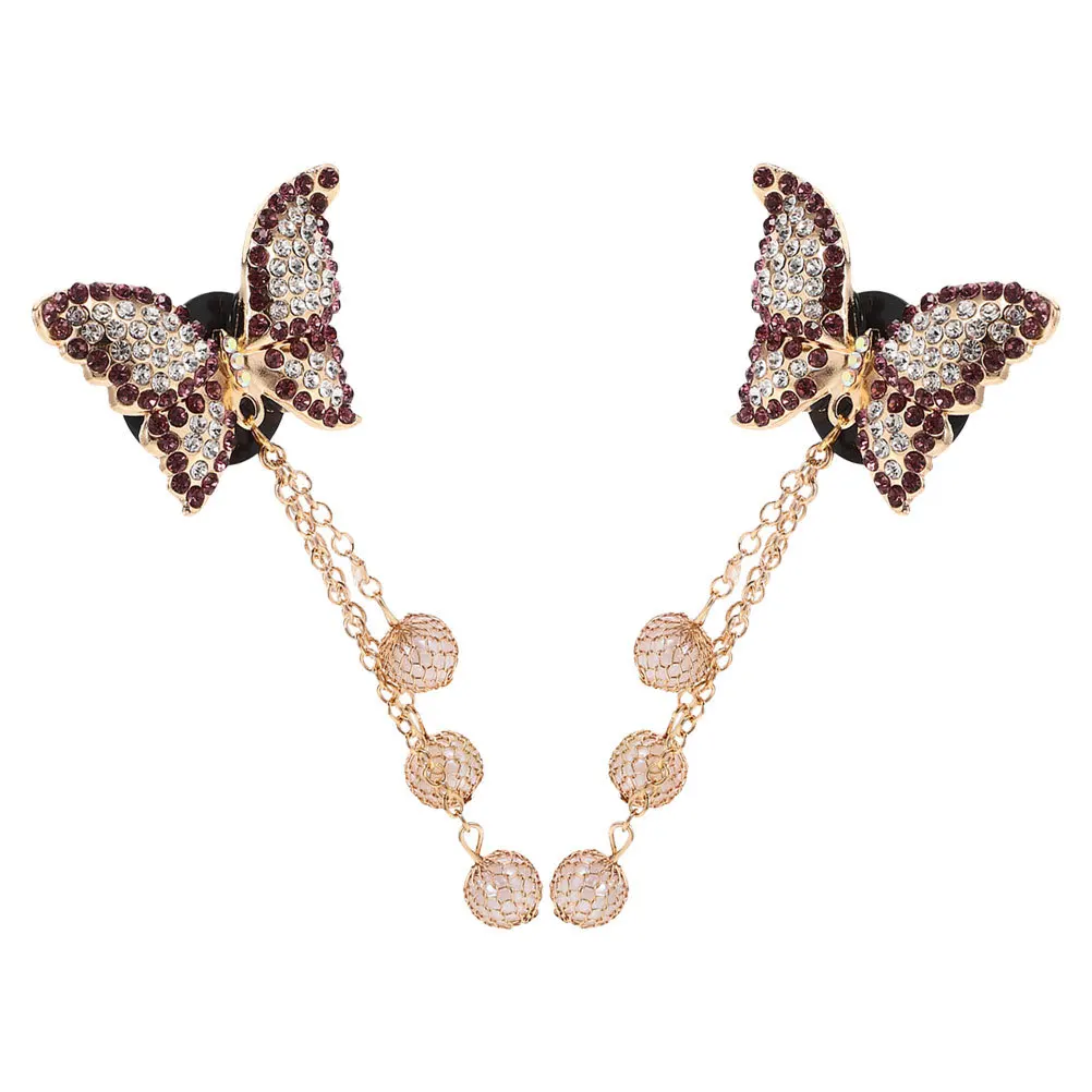 

2Pcs Bling Car Aromatherapy Vent Clips Rhinestone Freshener Elegant Interior Accessories Women