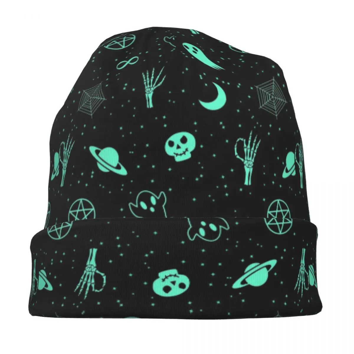 Alien Weird UFO Skullies Beanies Hat Vintage Men Women Street Cap Warm Dual-use Bonnet