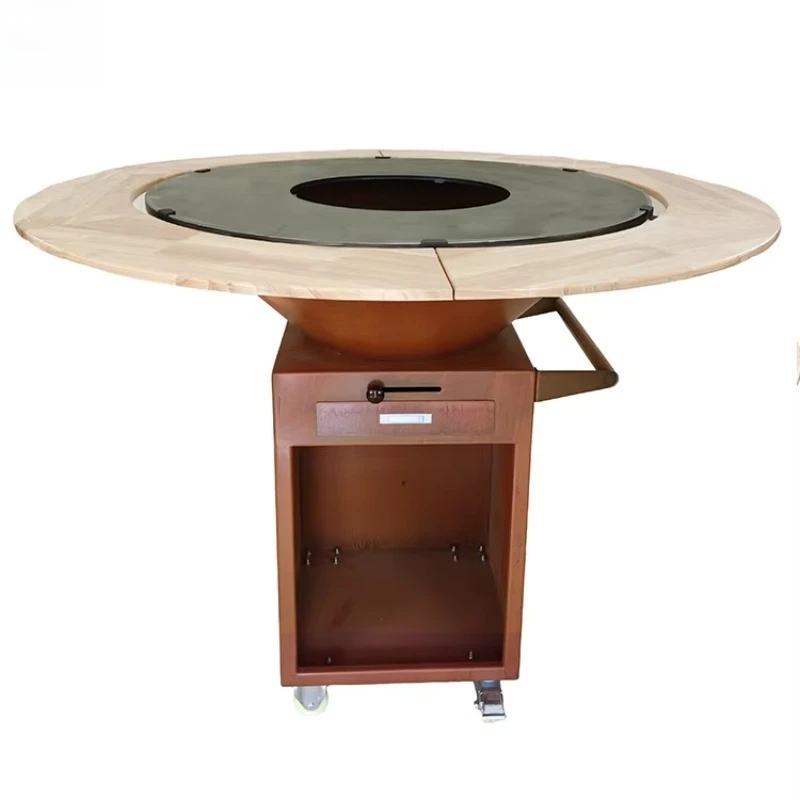 

2026Hot Application: Holiday Gatherings | Corten Steel Wood Burning Outdoor Fireplace