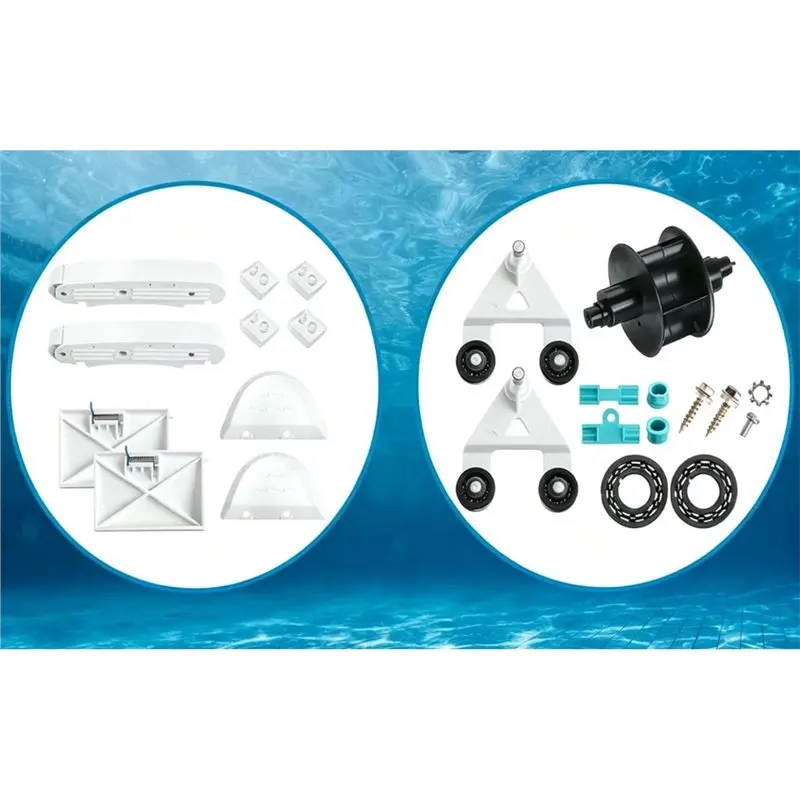 HOTB72A For Threlaco 24 Pcs Pool Cleaner Kit Front And Rear Bezel Pod Shoes Turbine Replacement Parts For AXV417WHP AXV621DAT AX