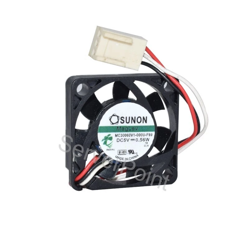 

Original For MC30060V1-000U-F99 DC 5V 0.56W 30x30x6mm 3-Wire Server Cooler Fan