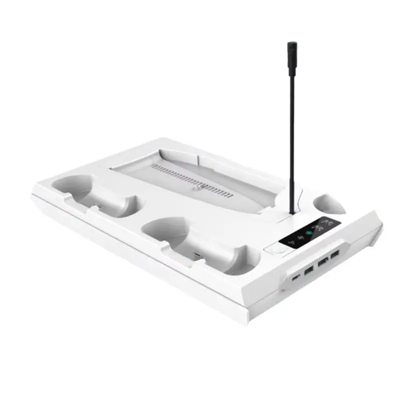 

Зарядная станция для игрового контроллера A92Z для PS5 / PS5 Slim, с 3-уровневым охлаждающим вентилятором, охлаждающая станция для игровой консоли PS5