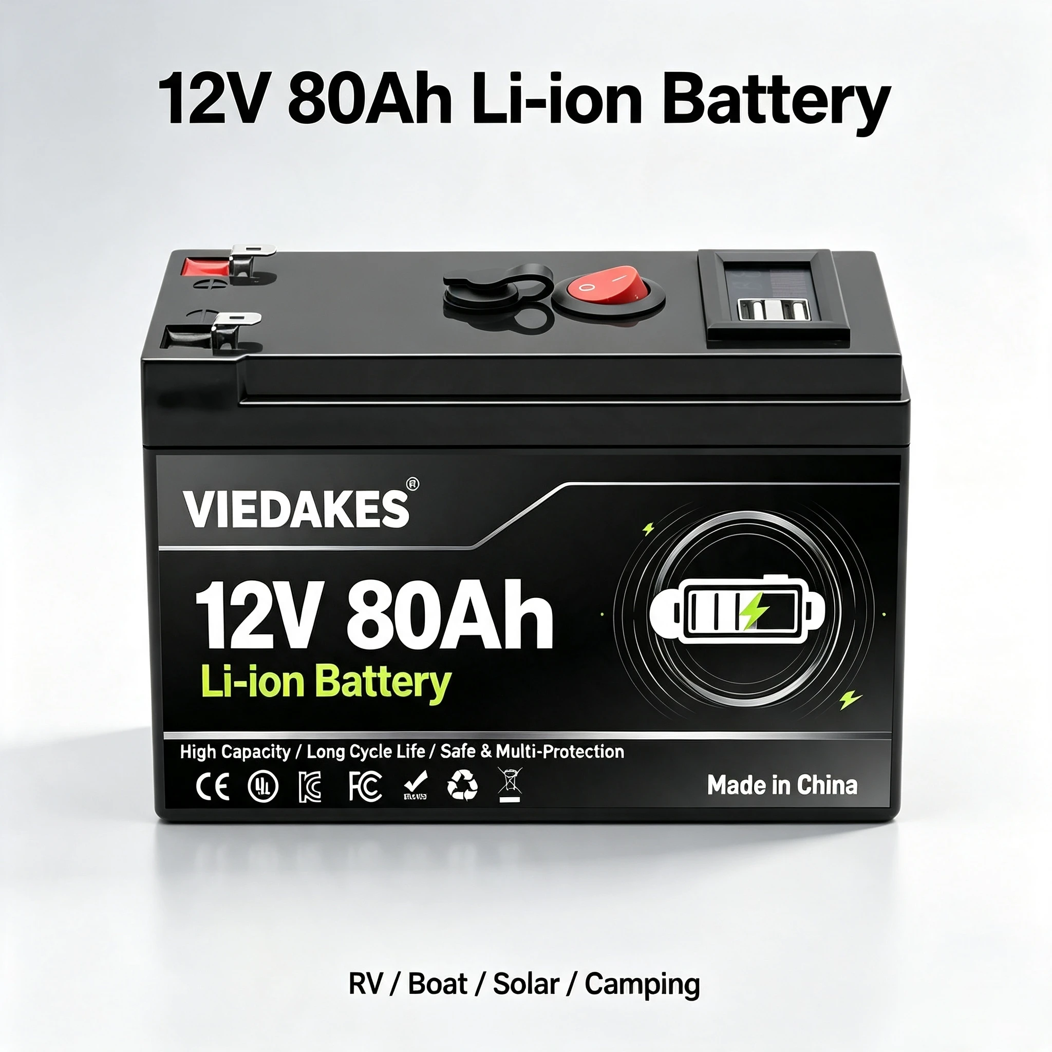 🔋12V 100Ah 3S7P Lithium Battery Built In BMS USB Port 🔋4000 Cycles Off Grid Power Supply For Camping RV Boat Solar Equipment🔋