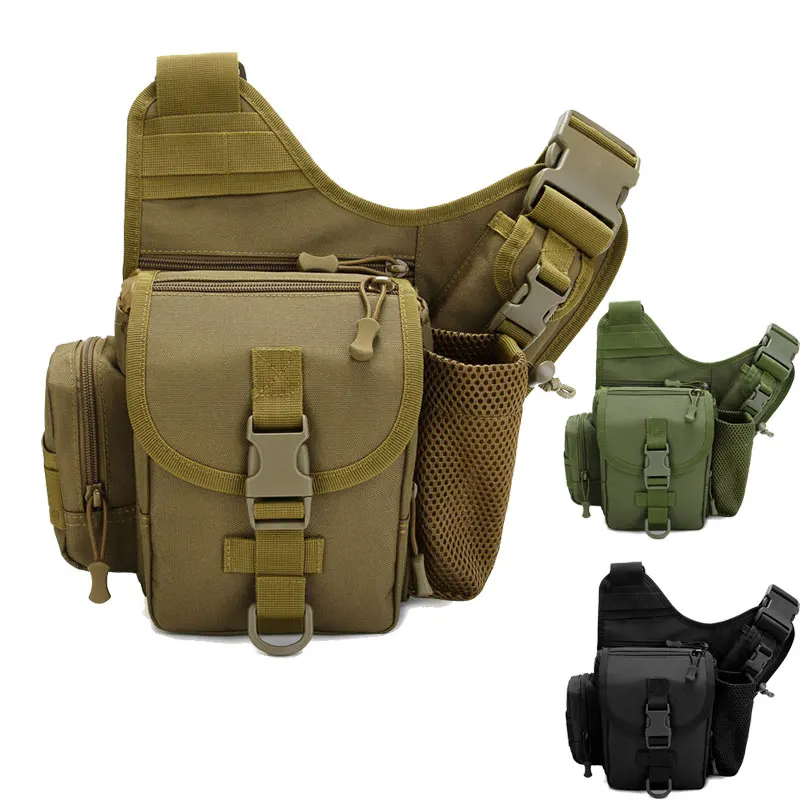 Tactical Shoulder Bag 900D Oxford Outdoor Camera Chest Messenger Bag Waist Pack Climbing Camping Trekking Hunting Pack