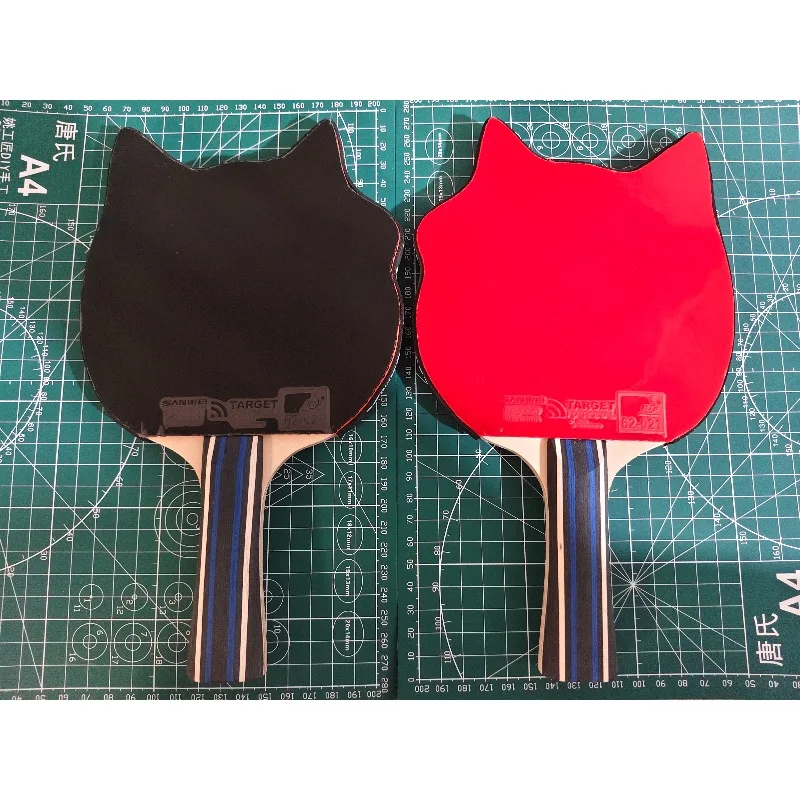 الغريبة الكلب رئيس بينغ بونغ بليد لوحة مصنوعة من 5 الخشب و 2 هيكل الكربون اليدوية DIY مخصص تنس الطاولة الانتهاء من المضرب