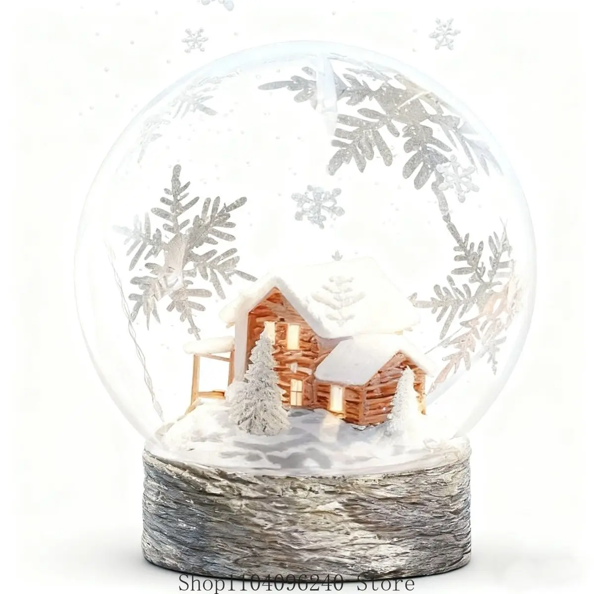 Love and Deepspace Zayne Anime Cosplay Small House Crystal Ball Birthday Cake Gift Cute Snowflake Snowfall Romantic
