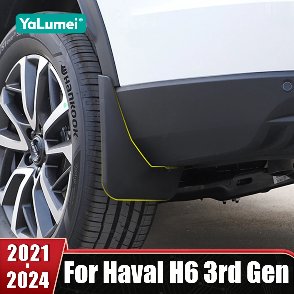 

Front Rear Mudflaps Mudguard Mud Flaps Flap Splash Guards For Haval H6 3rd Gen 2021 2022 2023 2024 GT DHT-PHEV Car Accessories