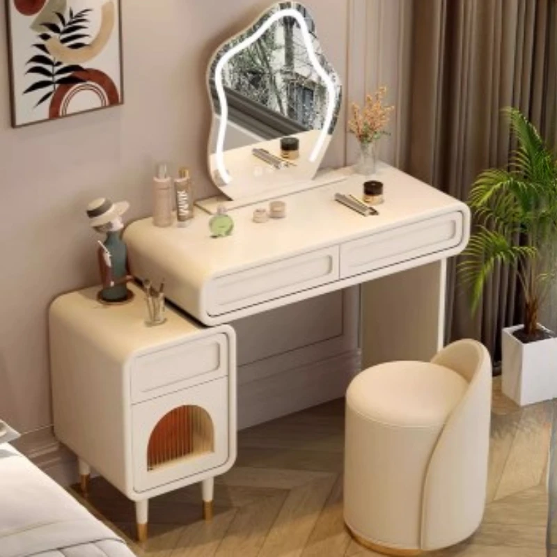 

Drawer Organizer Mirror dressing table Makeup Storage Shelf Dressers Cabinet Luxury Coiffeuse De Chambre Bedroom Furniture