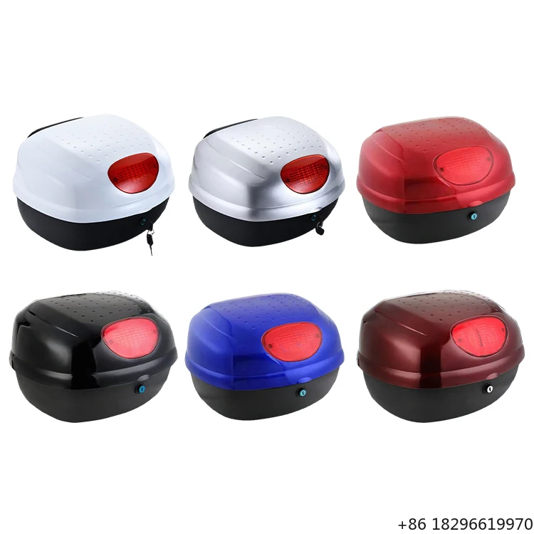 

Factory Wholesale 29L Motorcycle Box Scooter Top Case Universal Plastic Tail Box