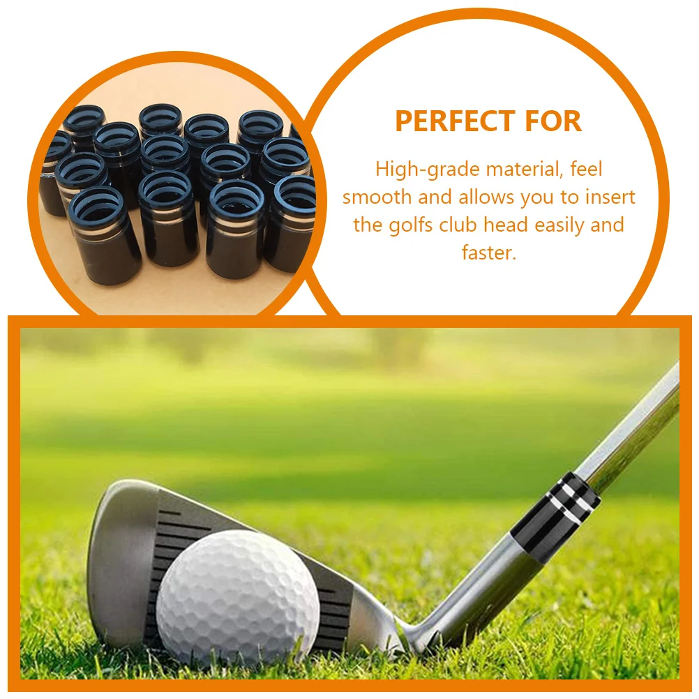 

4pcs Golf Club Ferrules Rubber Durable Protection For Wooden Iron Clubs Golf Supplies Club Covers Ferrule Sets Golfing Ferrules
