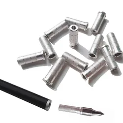 30/60pcs ID 6.2mm Aviation Aluminium Arrow Insert Caps fit Broadheads for Fiberglass Carbon Aluminium Arrow Shaft DIY