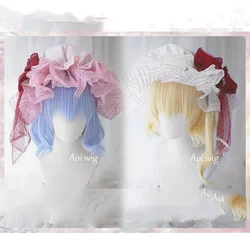 Anime TouHou Project Remilia Scarlet Flandre Scarlet Wig Accessories Cosplay Replica Prop Comic Decorative