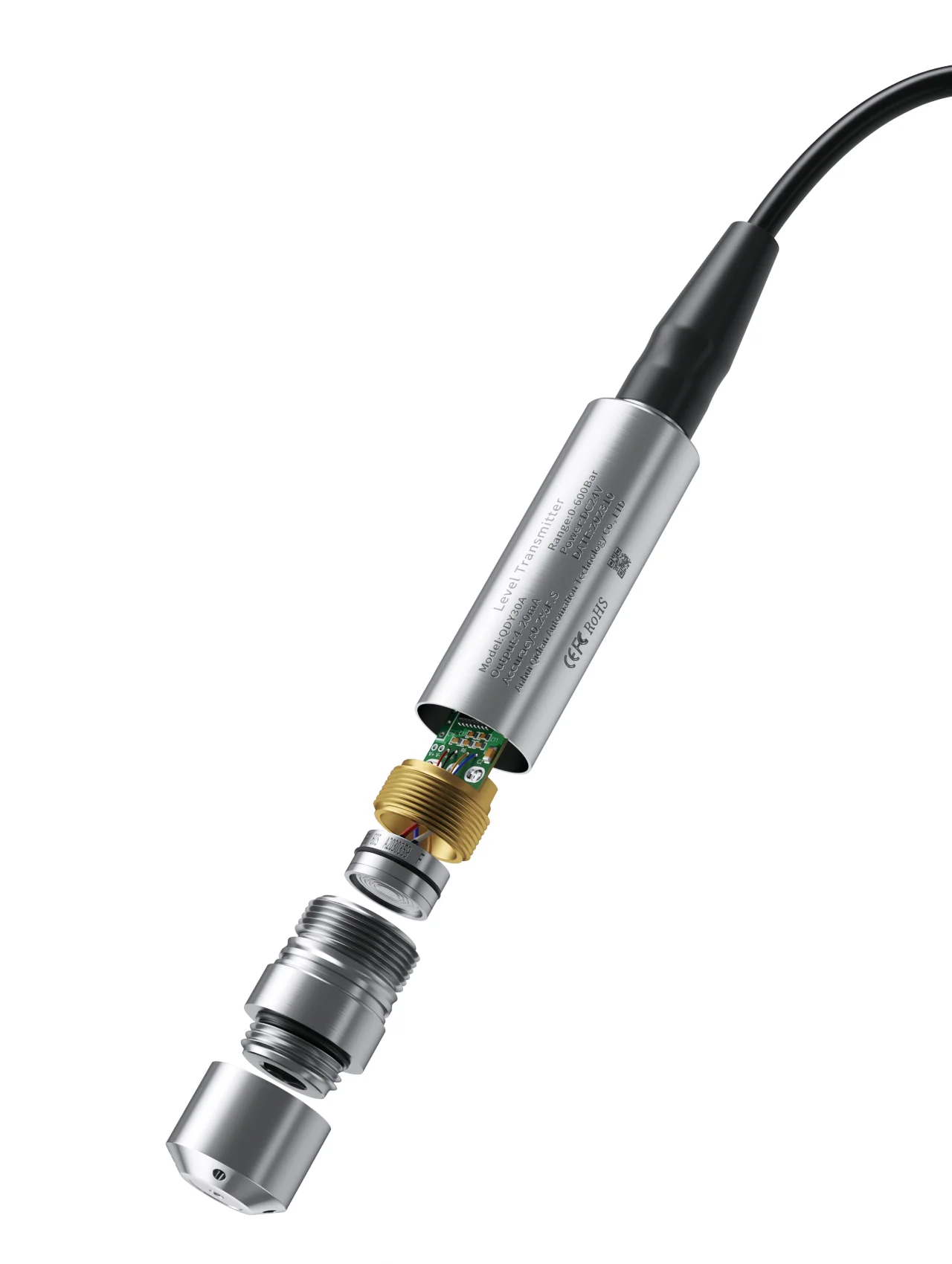 Imagem -02 - Transmissor do Sensor do Nível Líquido Sonda Hidrostática da Água 5m 8m Escala 10m 304ss 420ma 010v Saída Rs485