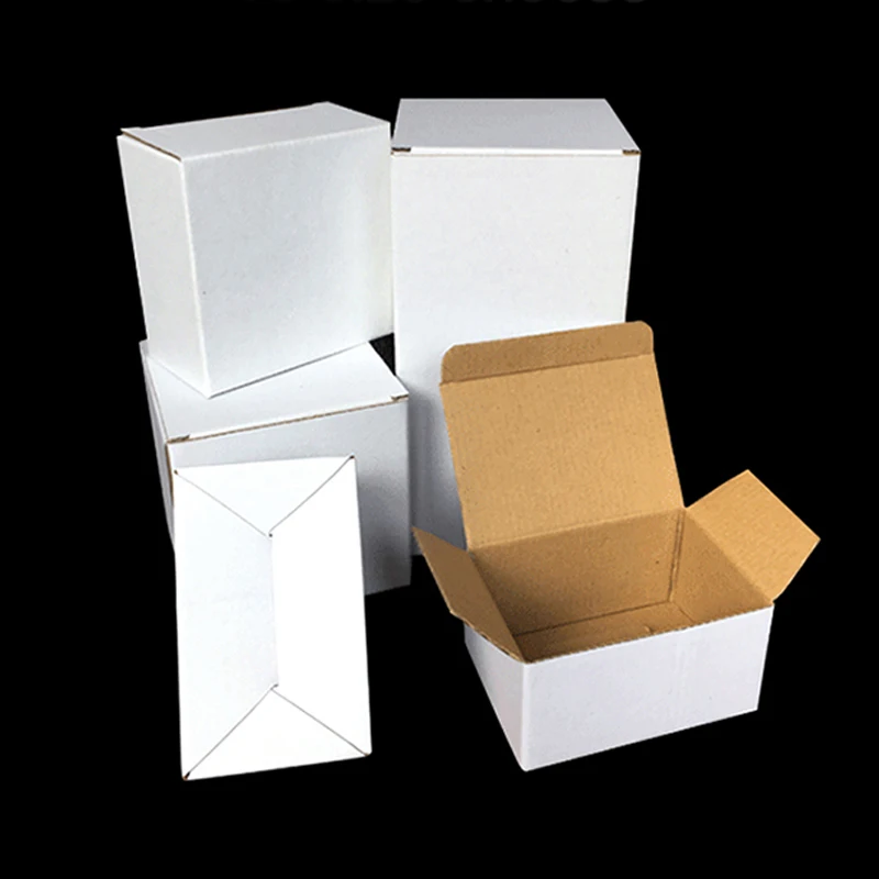 20Pcs/lot Cardboard Carton Christmas Gift Box 3 Layer Corrugated Box  Mailers Packaging Small Box Custom for Shipping Box