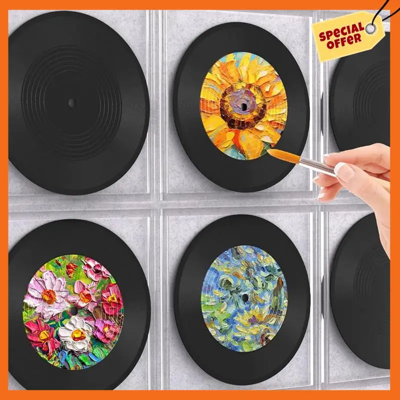 

-A20Z 6Pcs Records Decorations Rock 70'S Wall Vinyl Records And Roll Music Party Decorations For Disco Birthday Music Theme Part