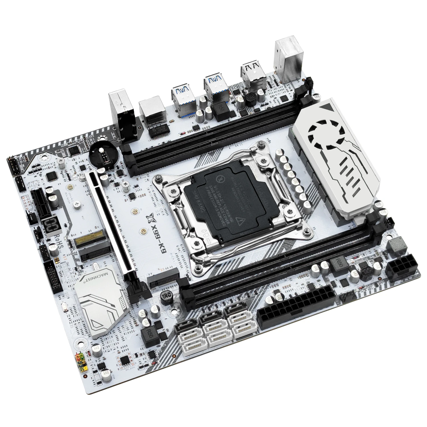 Masinis K9 X99 Motherboard LGA 2011-3 Mendukung Xeon E5 2640 2666 2667 2670 V3 V4 Prosesor CPU DDR4 RECC NON-ECC Memori NVME