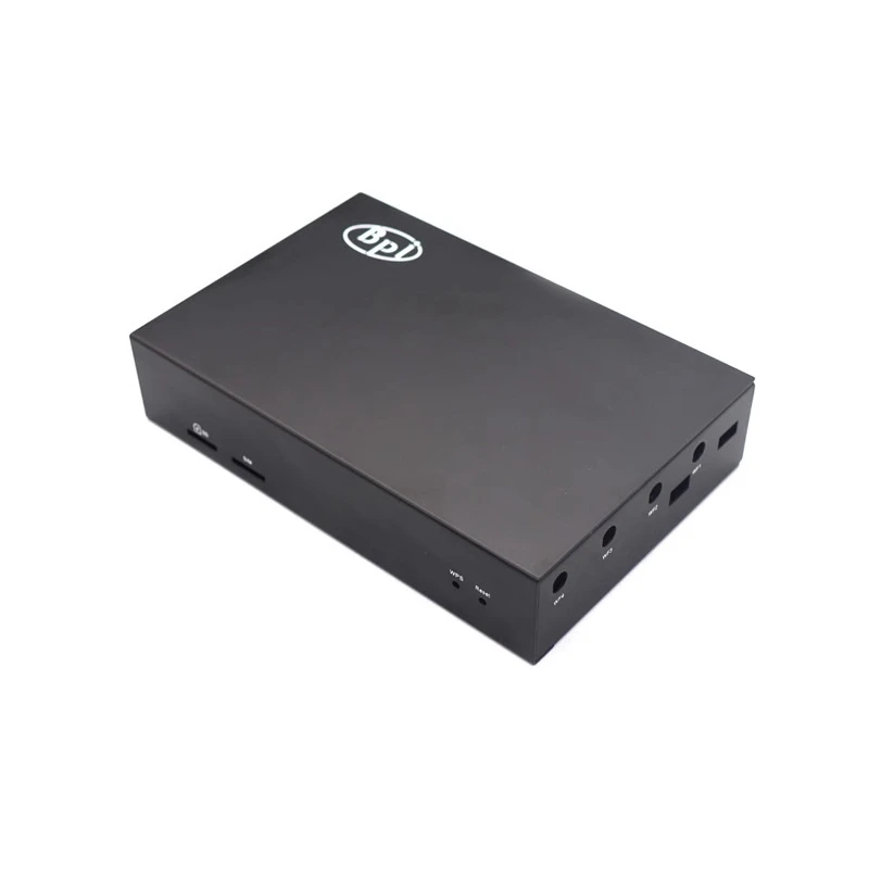 Desenvolvimento Multifuncional Board Case protetora, Black Metal Motherboard, Banana Pi R3, BPI-R3, 1 peça