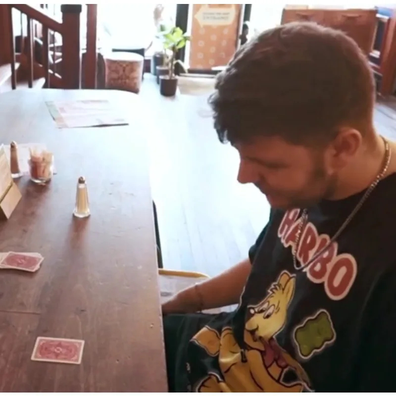 

The Bet by Christian Grace Card Magic Trick Mentalism Gimmick Prop Close Up Street Magic Illusion for Magicians Beginners