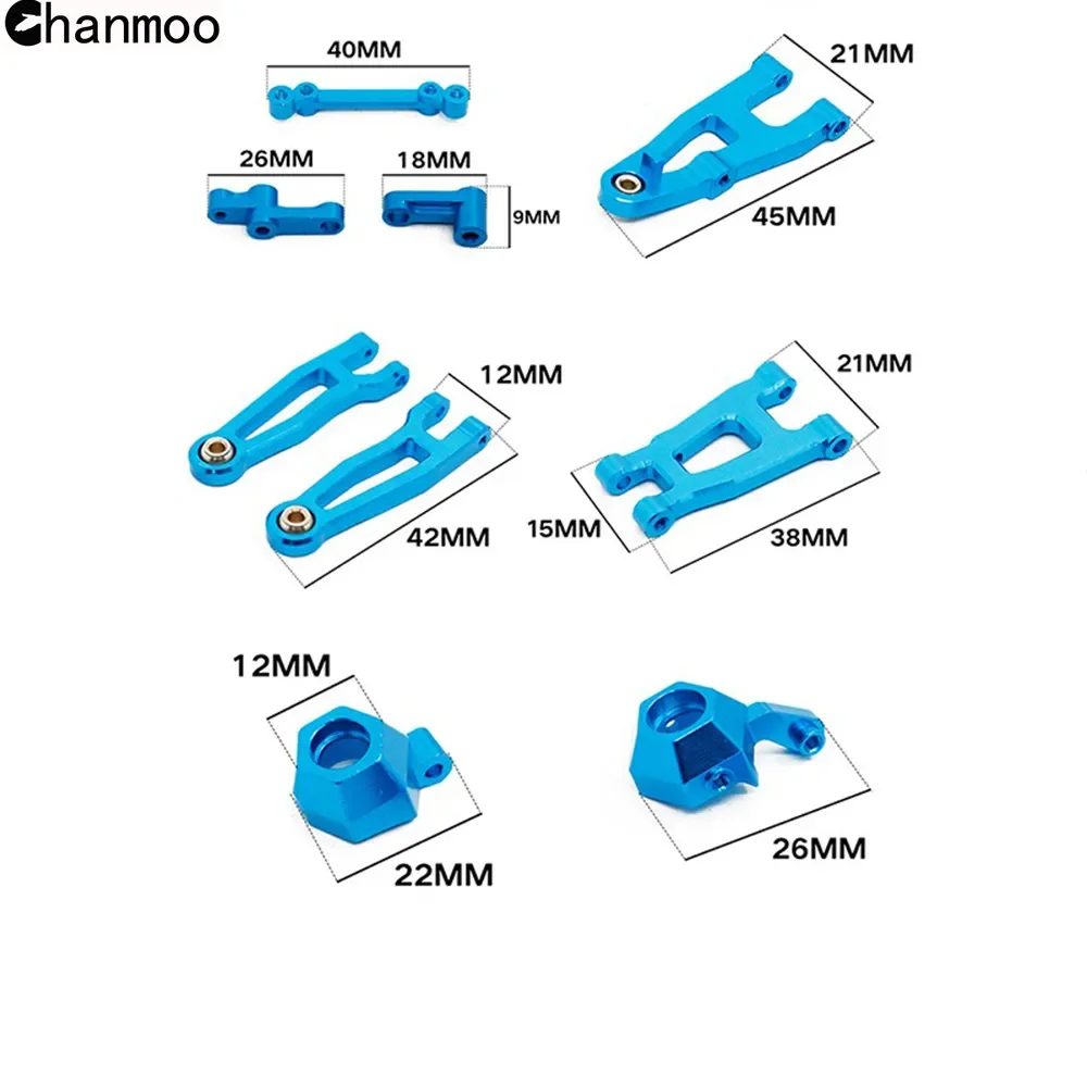 Chanmoo 1/16 RC Cars Metal Upgrading Parts for 4WD Drift Remote High Speed 2.4G Brushless Control Racing Car Toys SG1605 SG1606