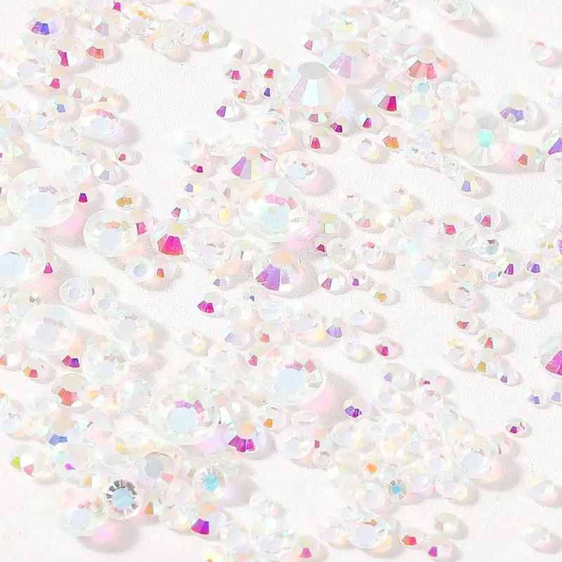 Mixed AB Flat Bottom Colour Nail Rhinestone Shine Nail Accessories Nail Art DIY Nails Accessories Decoration Charms