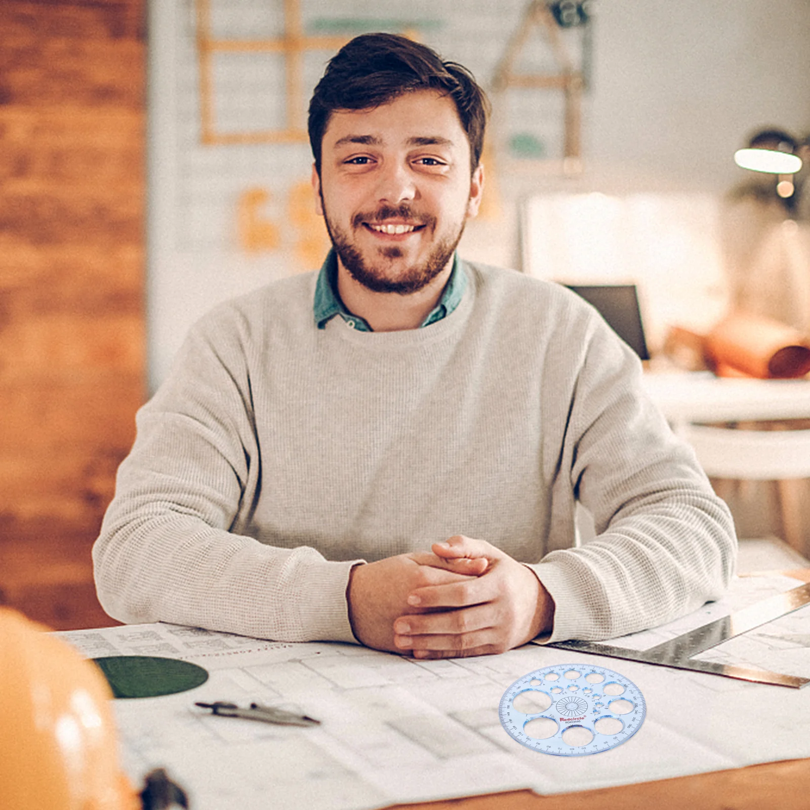 Многофункциональный геометрический шаблон, пластиковая измерительная линейка, круги, трафареты в форме рисования для офисного школьного комплекта