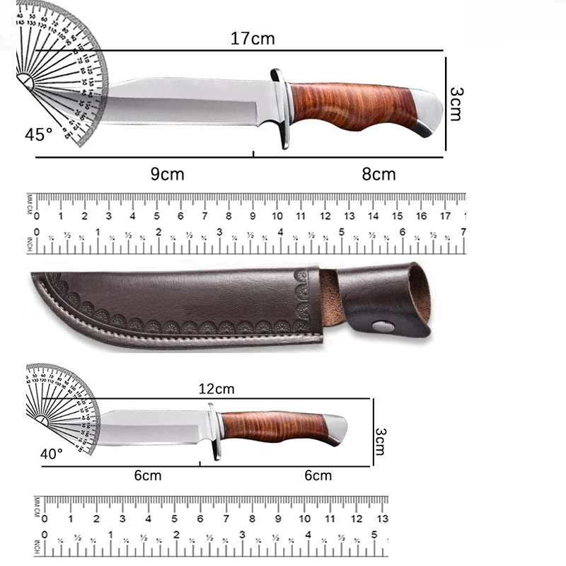 Outdoor knives high hardness sharp knives portable small straight knives wilderness survival knives non folding knives