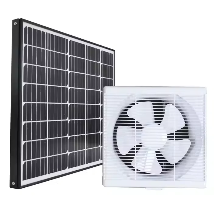 

Водонепроницаемый вытяжной вентилятор горячего воздуха на солнечной энергии с жалюзи, настенный вентилятор постоянного тока для теплицы, сборного дома, туалета