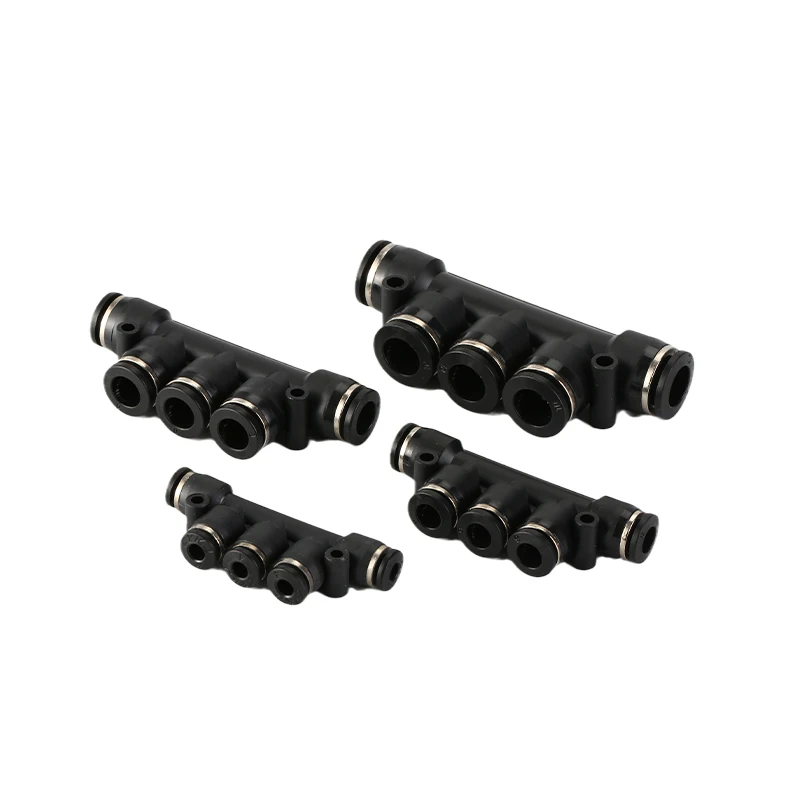 Better Quality Pneumatic Fitting Pipe Connector Quick Release Coupling 4mm 6mm 8mm 10mm 12mm PU PV PE HVFF PY Tube Connectors