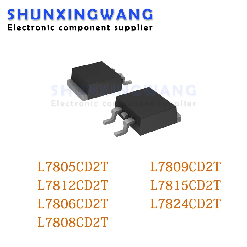 10pcs L7805C2T TO-263 L7805CD2T TO263 L7812CD2T L7812C2T L7806C2T L7808C2T L7809C2T L7815C2T L7824C2T L7806CD2T L7809CD2T