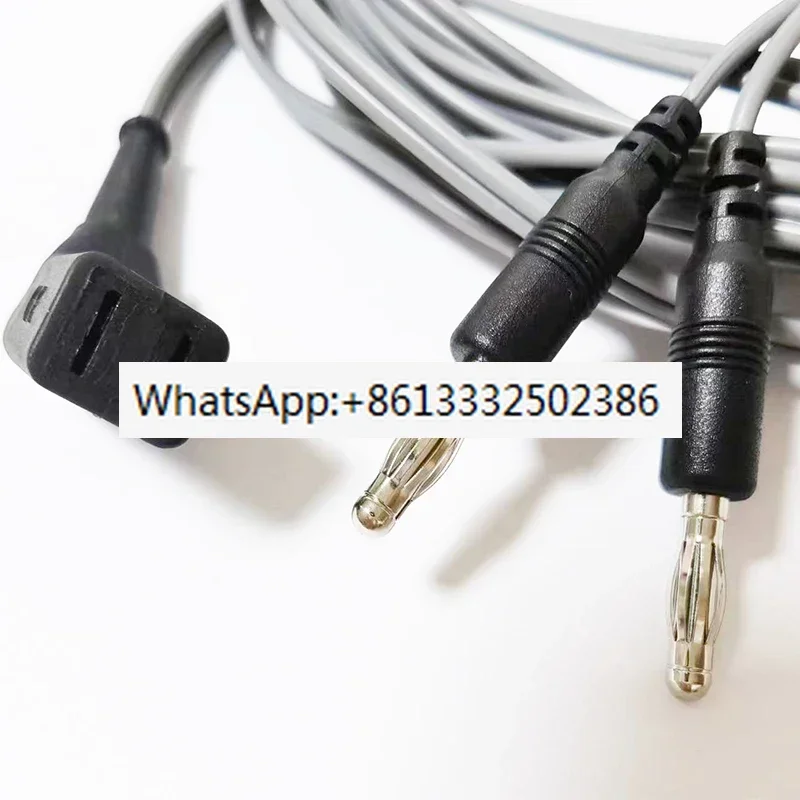 

Совместим с AESCULAP MARTIN Биполярные щипцы для электрокоагуляции Пинцет Кабель Силиконовый провод для коагулятора, двойной штекер 4,0 мм, 3 м