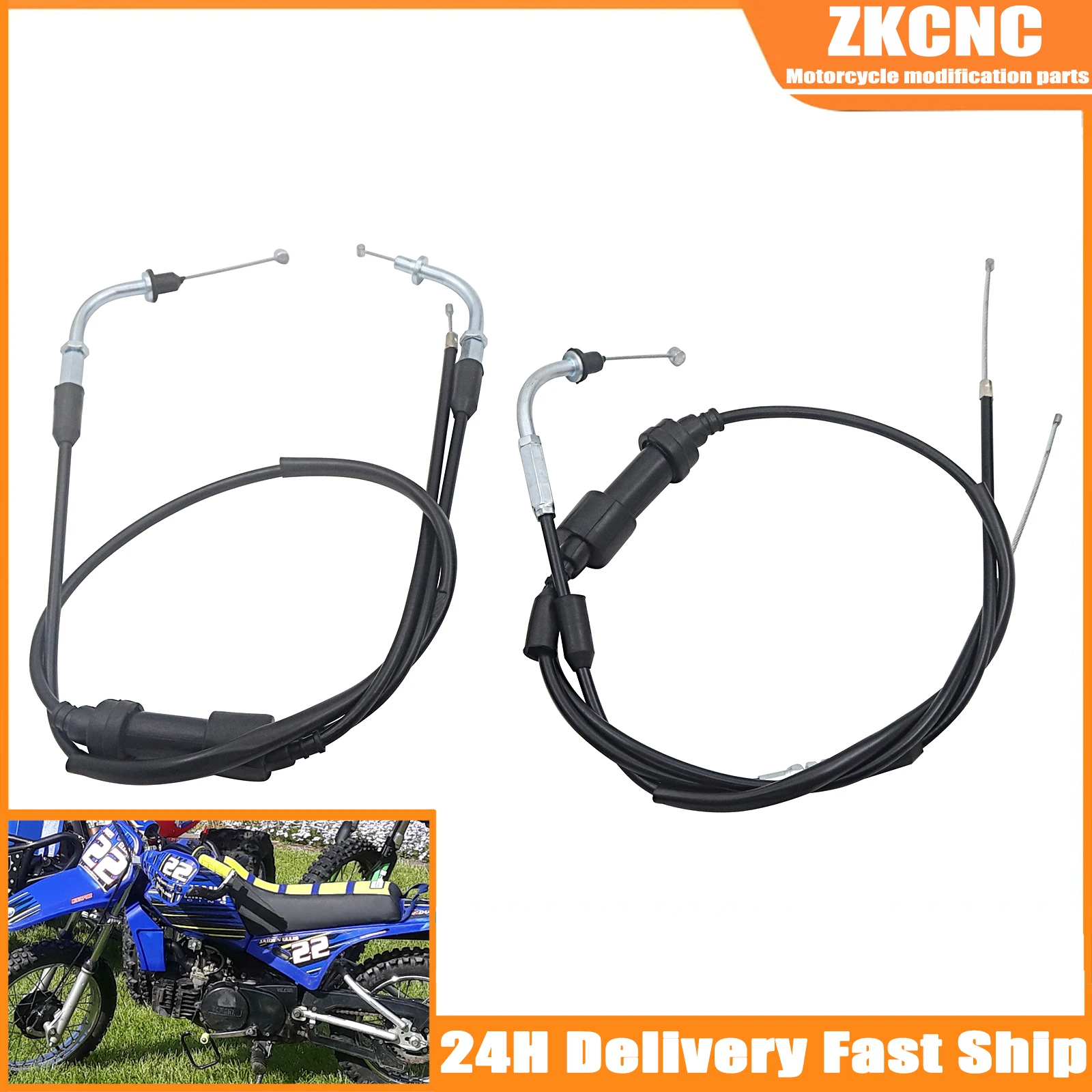 Motorcycle Throttle Cable For Yamaha PY PW BW PY50 Peewee 50 PW50 Y-Zinger BW80 PW80 1981-2015 Motocross Accessories Universal