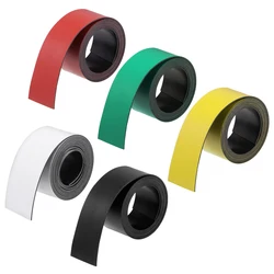 2pcs 1 Meter 25x1mm Dry Erase Magnetic Strip Magnetical Sheet Labels Stickers Writable For Whiteboards Refrigerator Crafts