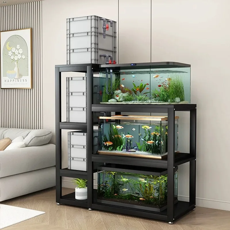 Customized size Modern Outdoor Garden Set with Indoor Plant Display Cabinet Fish Tank Rack Living Room Furniture Outdoor Farm