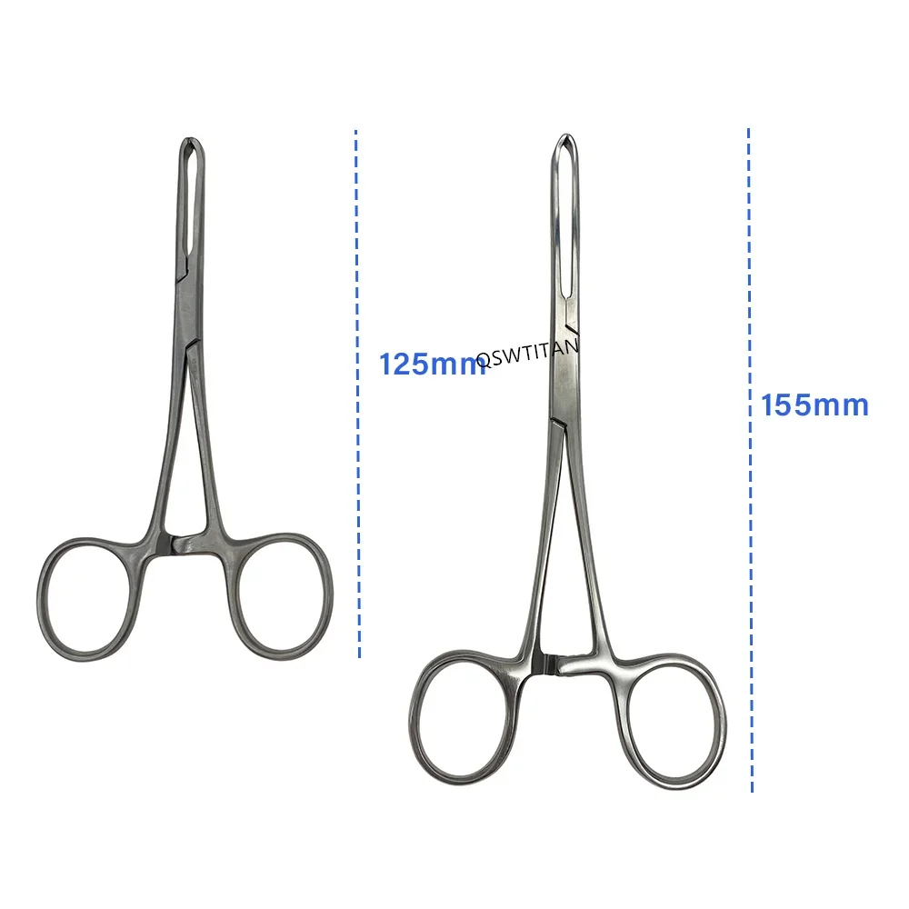 Stainless steel Tissue forceps cervical clamping tool  mouse tooth Pliers for soft tissue Alice forceps Surgical Instruments