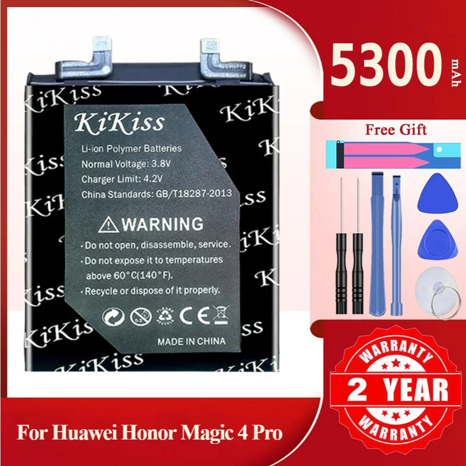 5300Mah KiKiss Powerful Battery HB586680EFW for HAUWEI honor magic 4 Pro 4Pro magic4 Pro