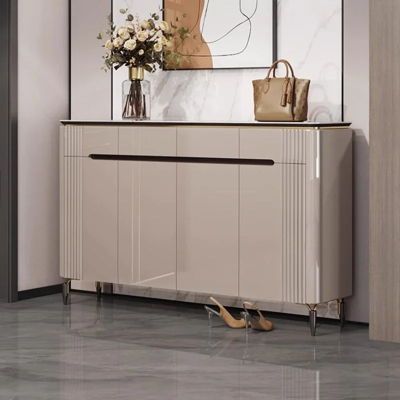 

Home Furniture Light Luxury Rock Slab Shoe Rack Shoe Organizer Shoerack Shoes Organizer Shoe Cabinet Living Room Cabinets