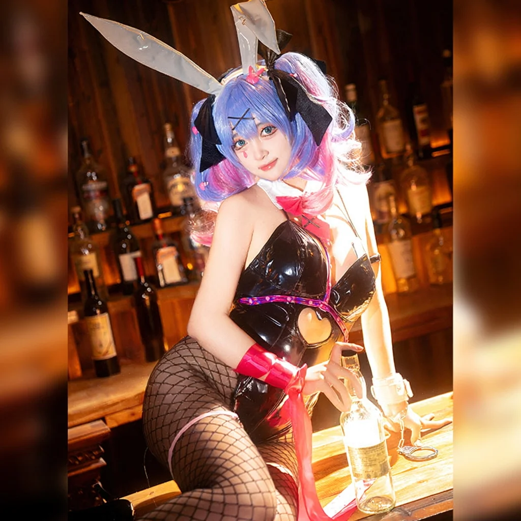 Rabbit Hole Miku Cosplay Costume - Anime Bunny Girl Roleplay Outfit Set for Halloween & Conventions view 5