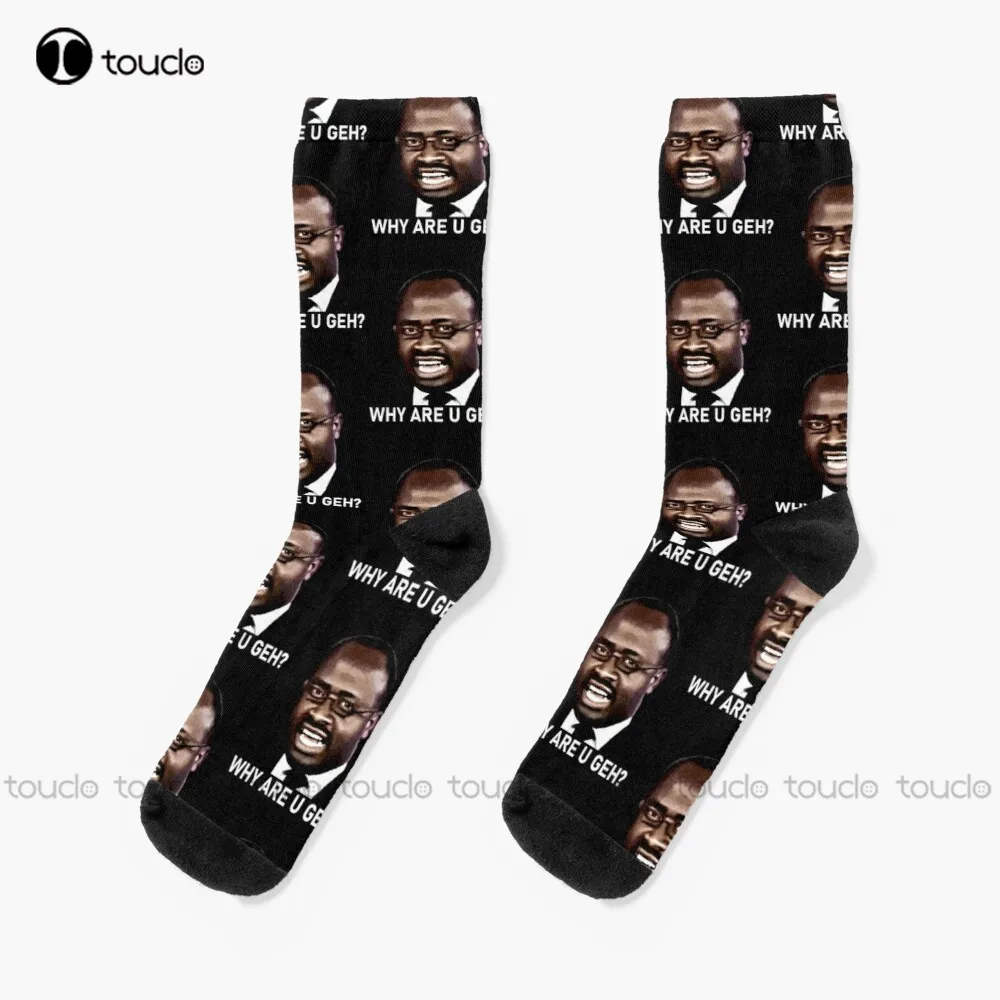 Why Are You Geh? Funniest African Interview Ever. Kaggwa Njala. Socks Women Halloween Socks Unisex Adult Teen Youth Socks