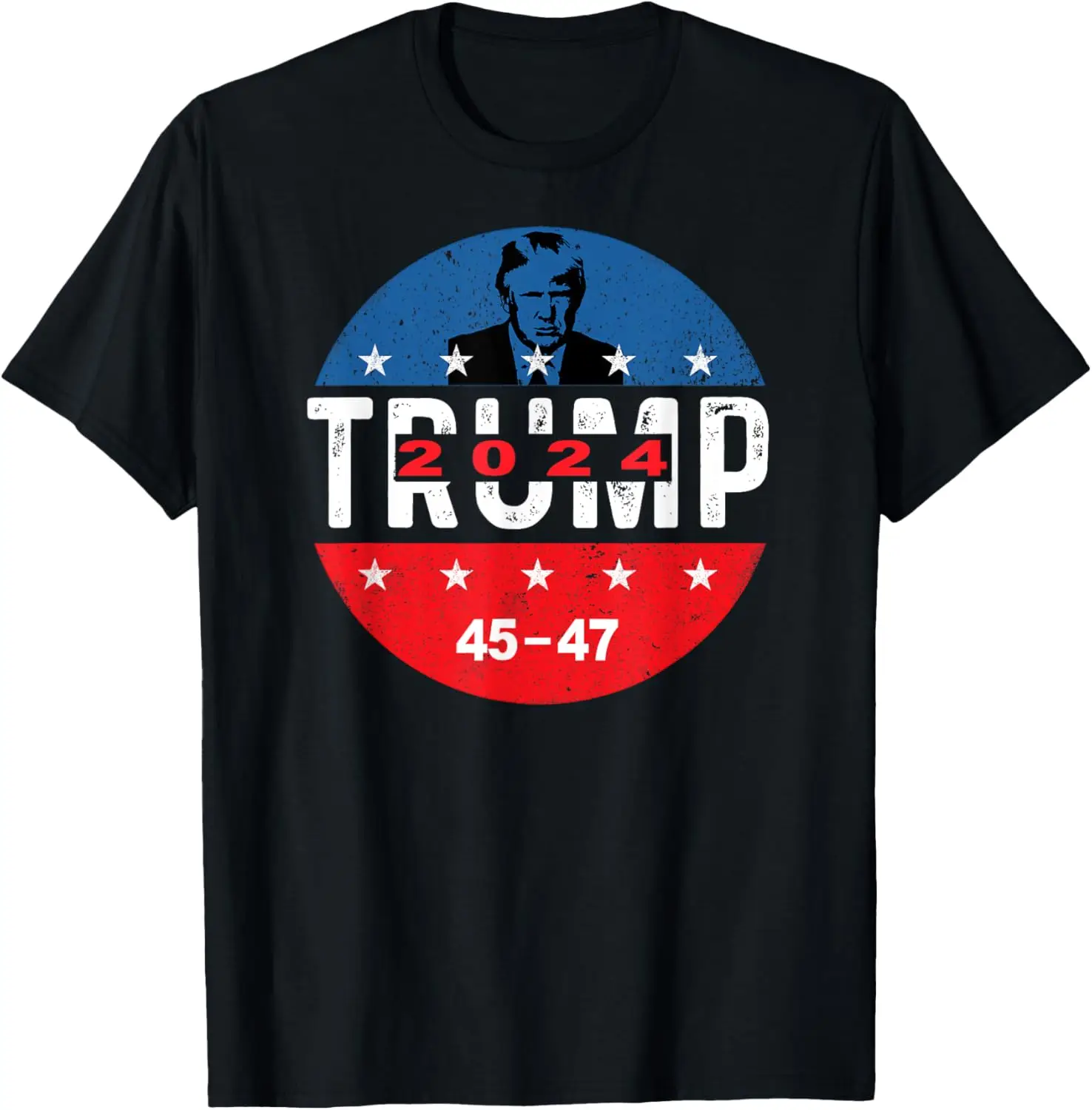 

Trump 2024 4547 Election vote funny America Flag Patriotic T-Shirt