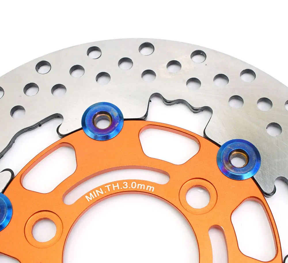 220mm RPM Motorcycle Brake Disc Floating Disk Rotor Brake Caliper Universal 3 Hole Front Rear Wheel For Yamaha Scooters Niu