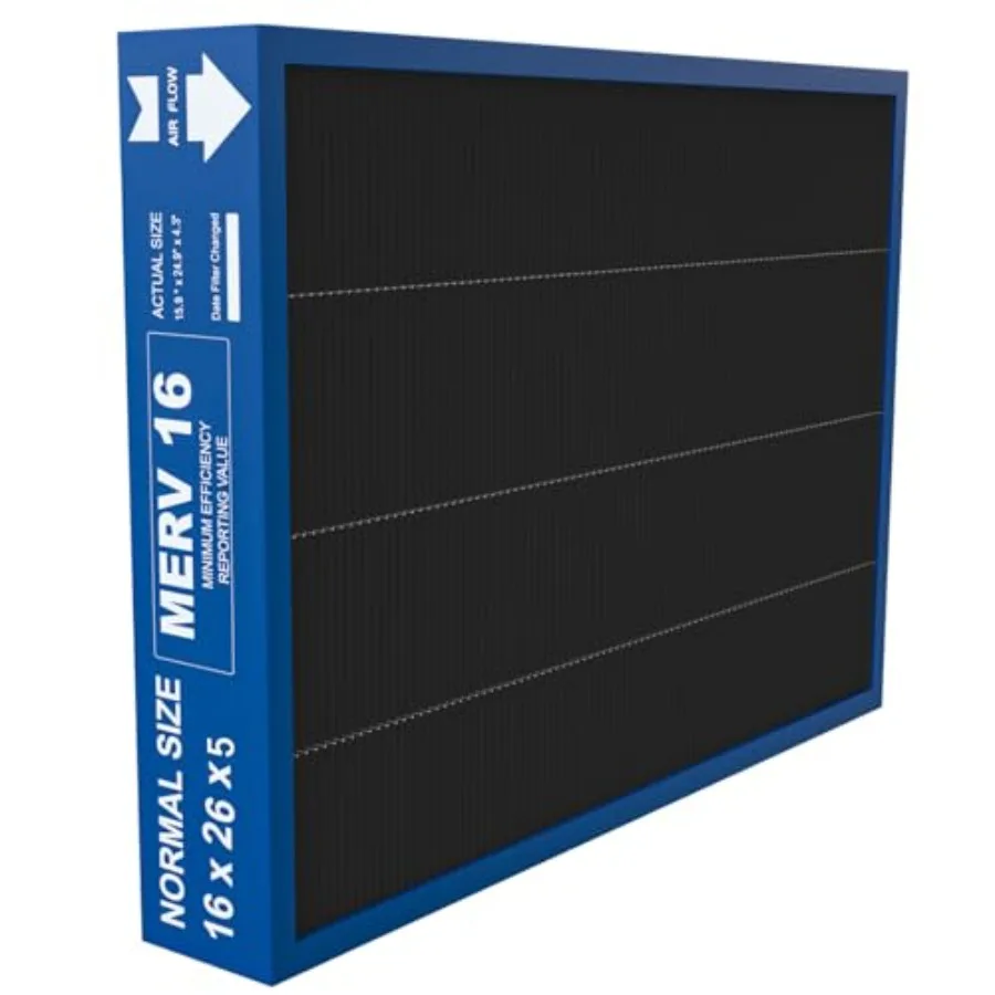 

MERV 16 Filter Compatible with Lennox X8789 Filter Replacement PCO16-28 Air Purifier Cleaner - 16" x 26" x 5" actual size: 15.9