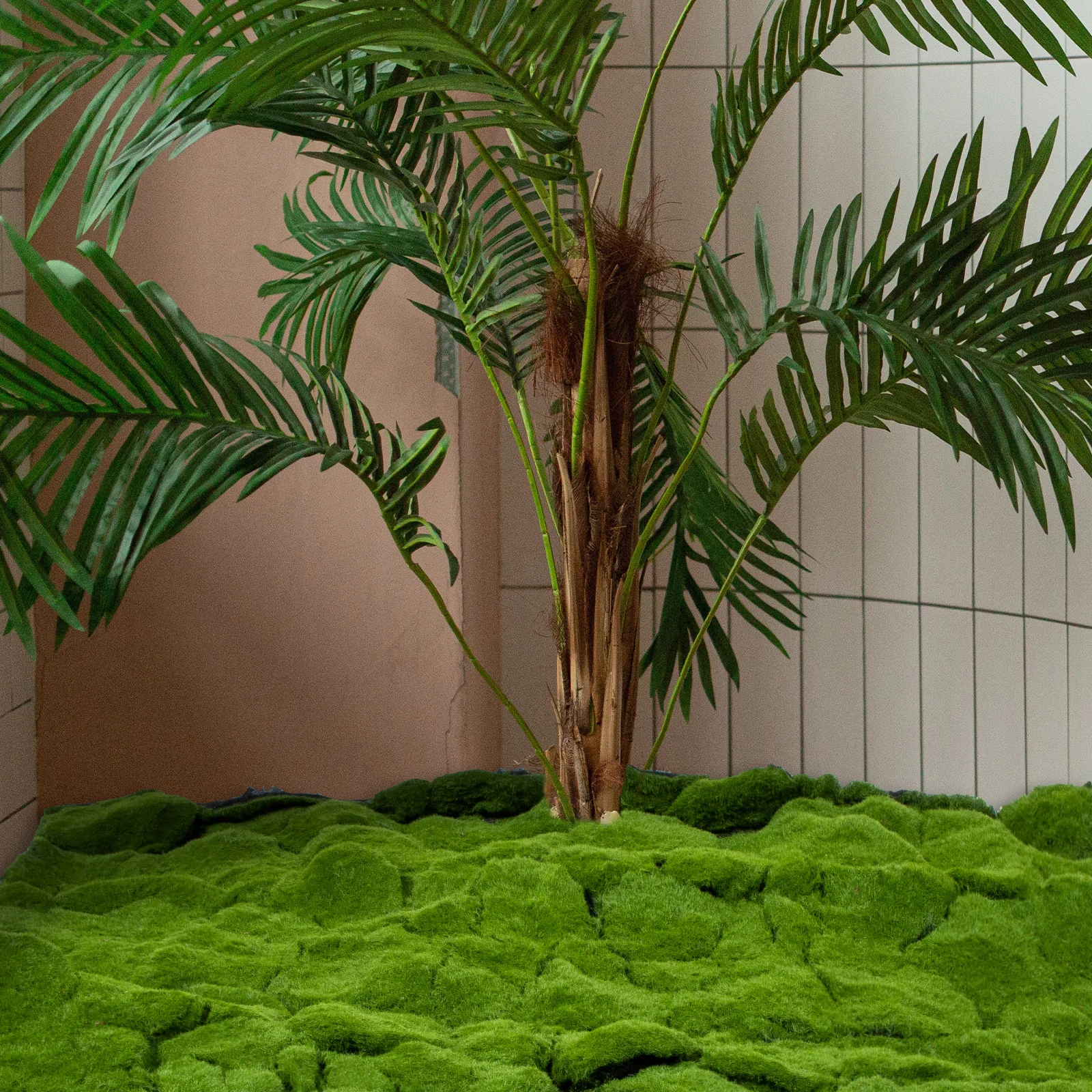 

Simulation Moss Lawn Artificial Grass Mat Fake Turf Lifelike Green Carpet for Indoor Outdoor Decor Living Room Bedroom Garden