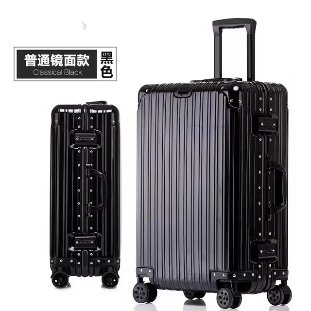 Top Quality Customization 100% Aluminum-magnesium travel Boarding Rolling Luggage Perfect for Spinner brand Travel Suitcase image 3