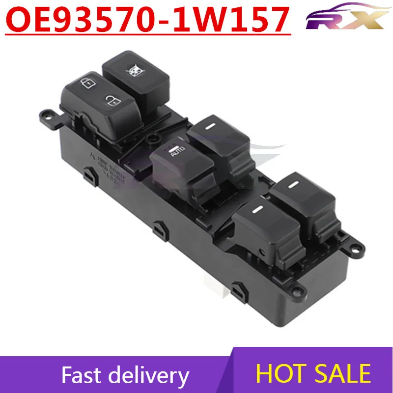 

OEM:93570-1W157 Power Window Master Control Switch For Hyundai/2015-2017 Kia Rio